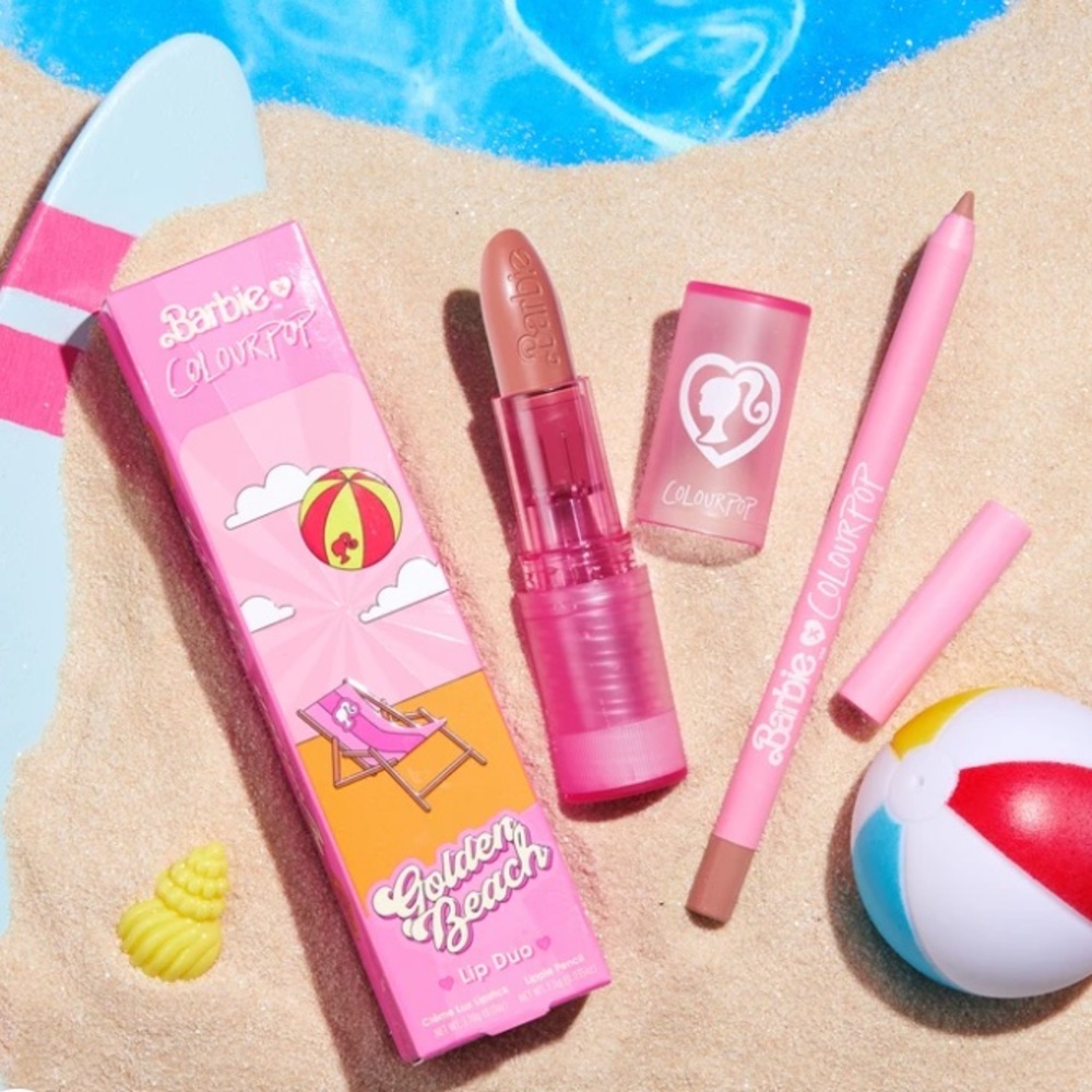 ColourPop Barbie lipstick kit. Golden beach.
